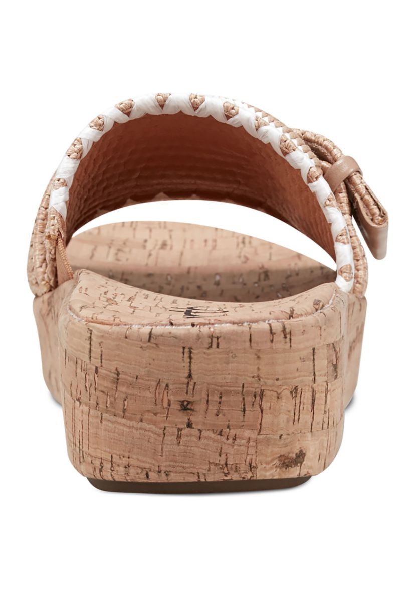 Samsy One Band Platform Casual Wedge Sandals