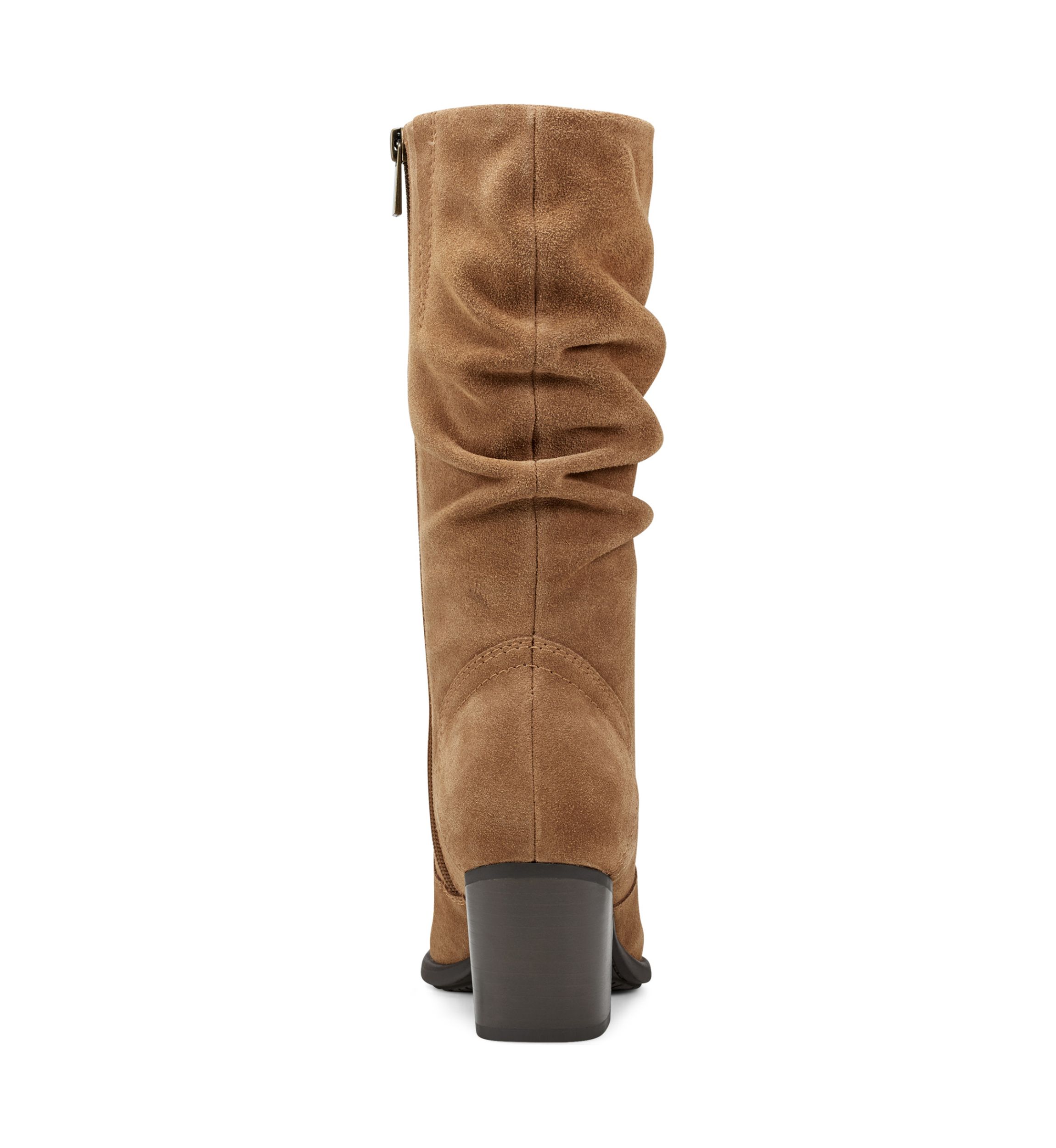 Vine Block Heel Almond Toe Casual Boots