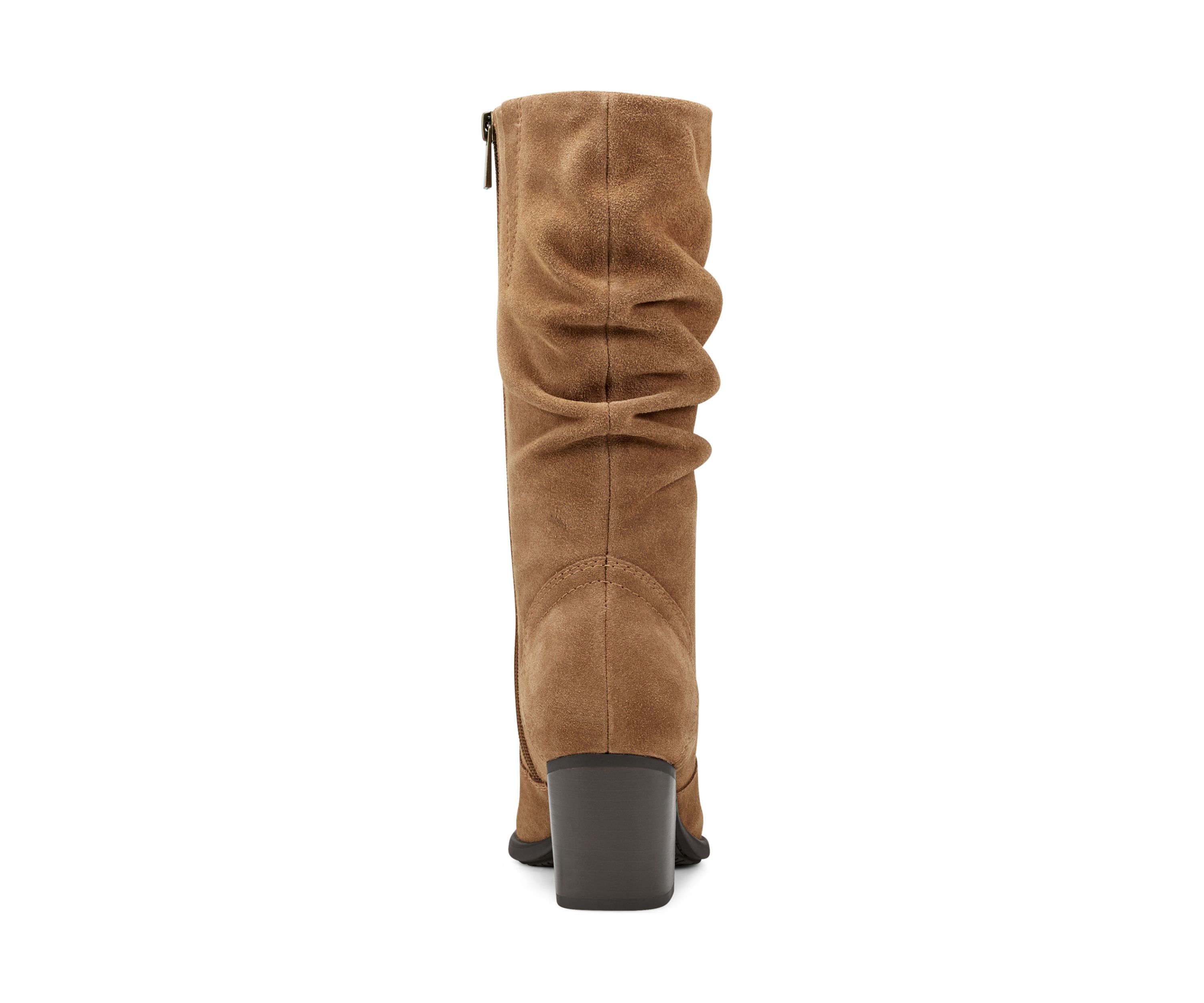 Vine Block Heel Almond Toe Casual Boots