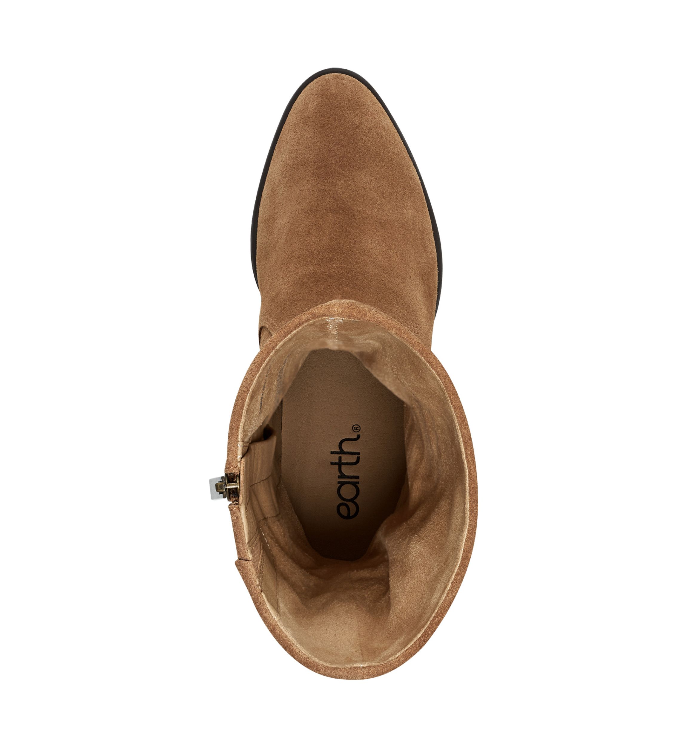 Vine Block Heel Almond Toe Casual Boots