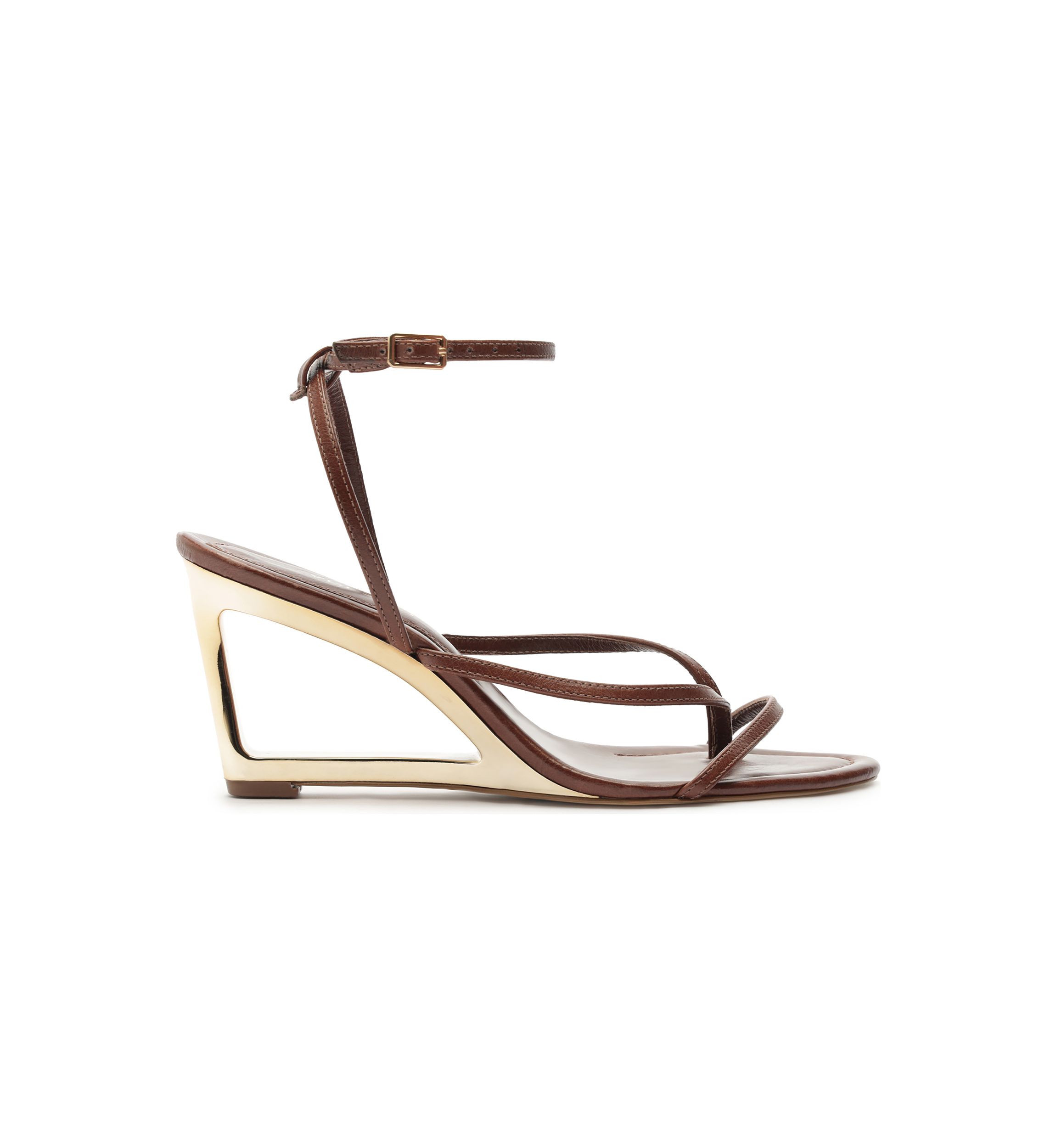 Frankie Geometric Wedge Sandals