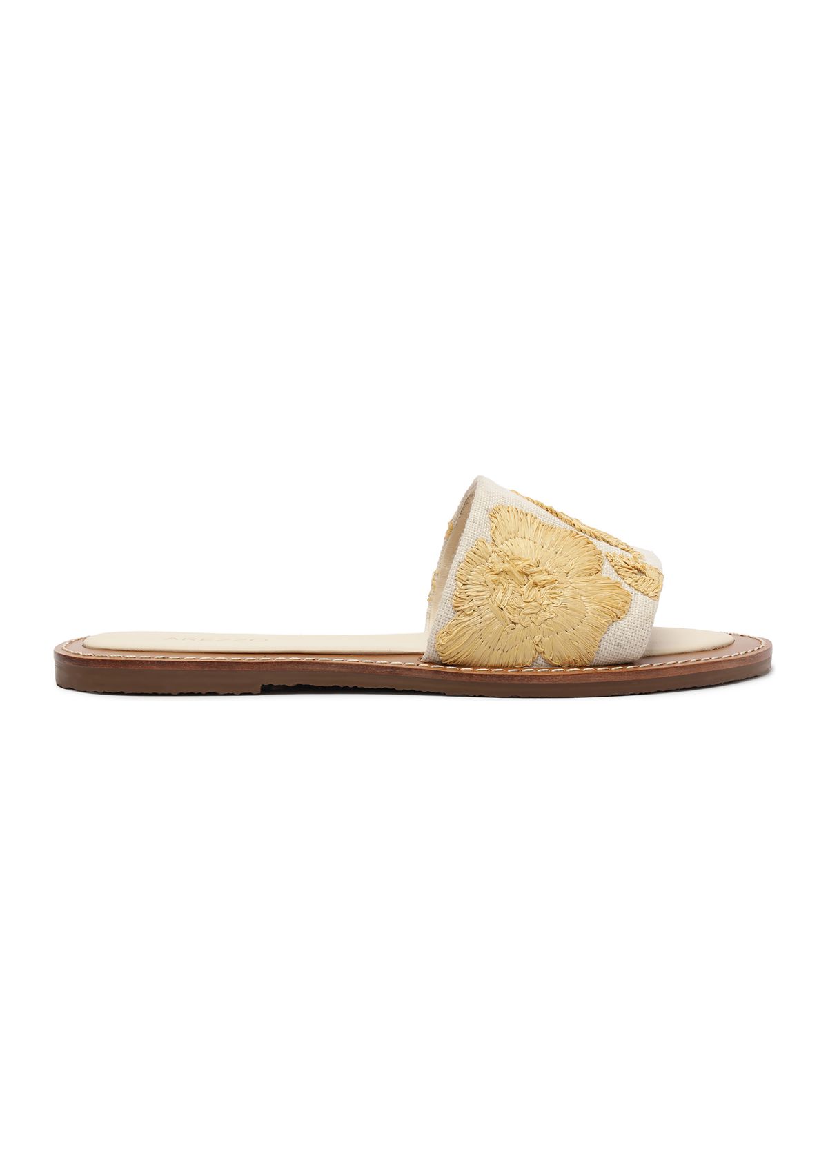 Dana Linen Flat Sandals 