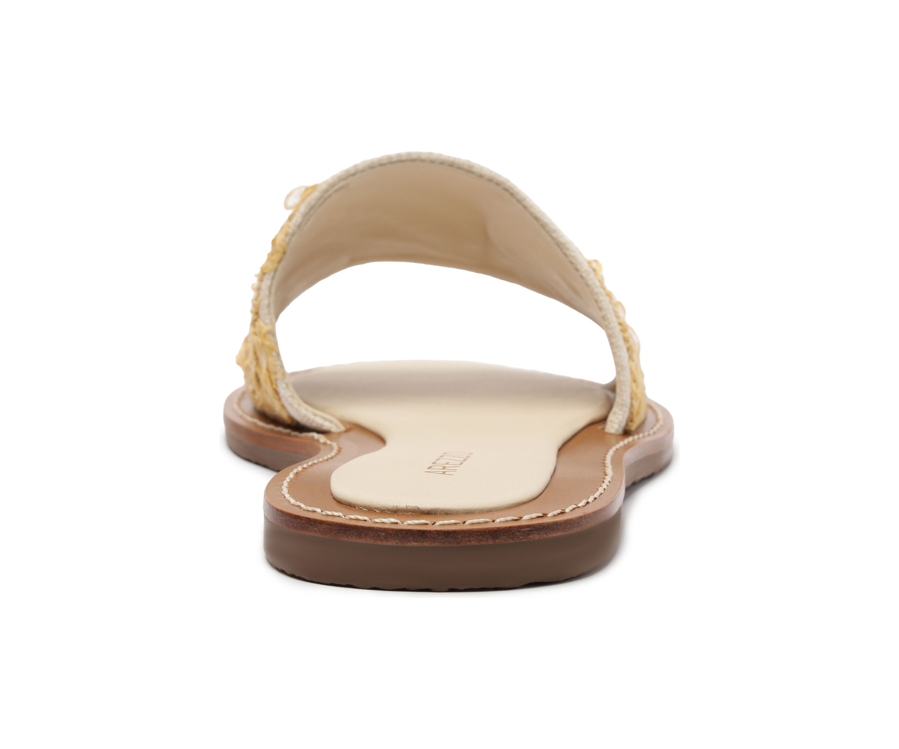 Dana Linen Flat Sandals 