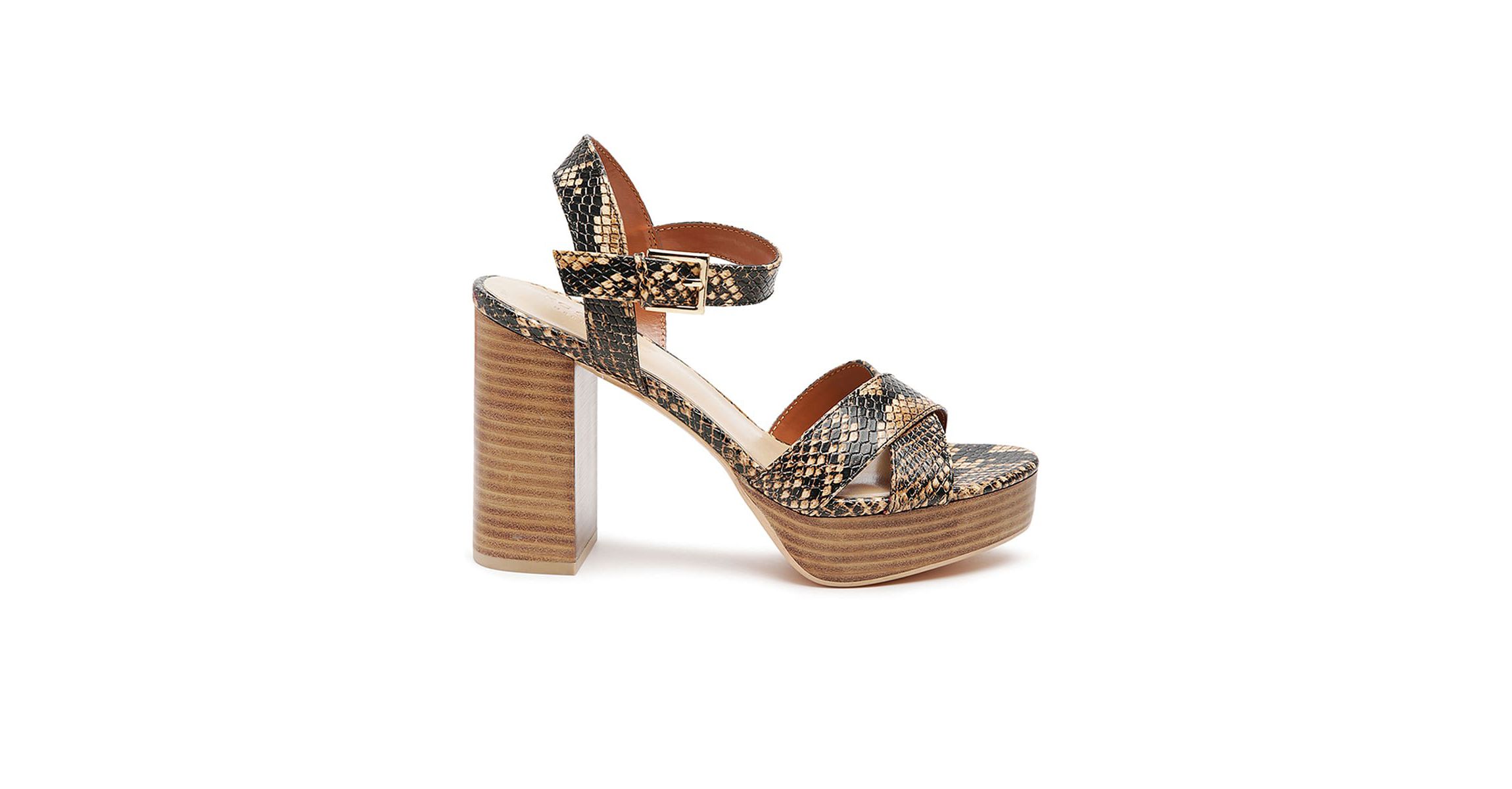 Chypre High Heeled Block Sandal