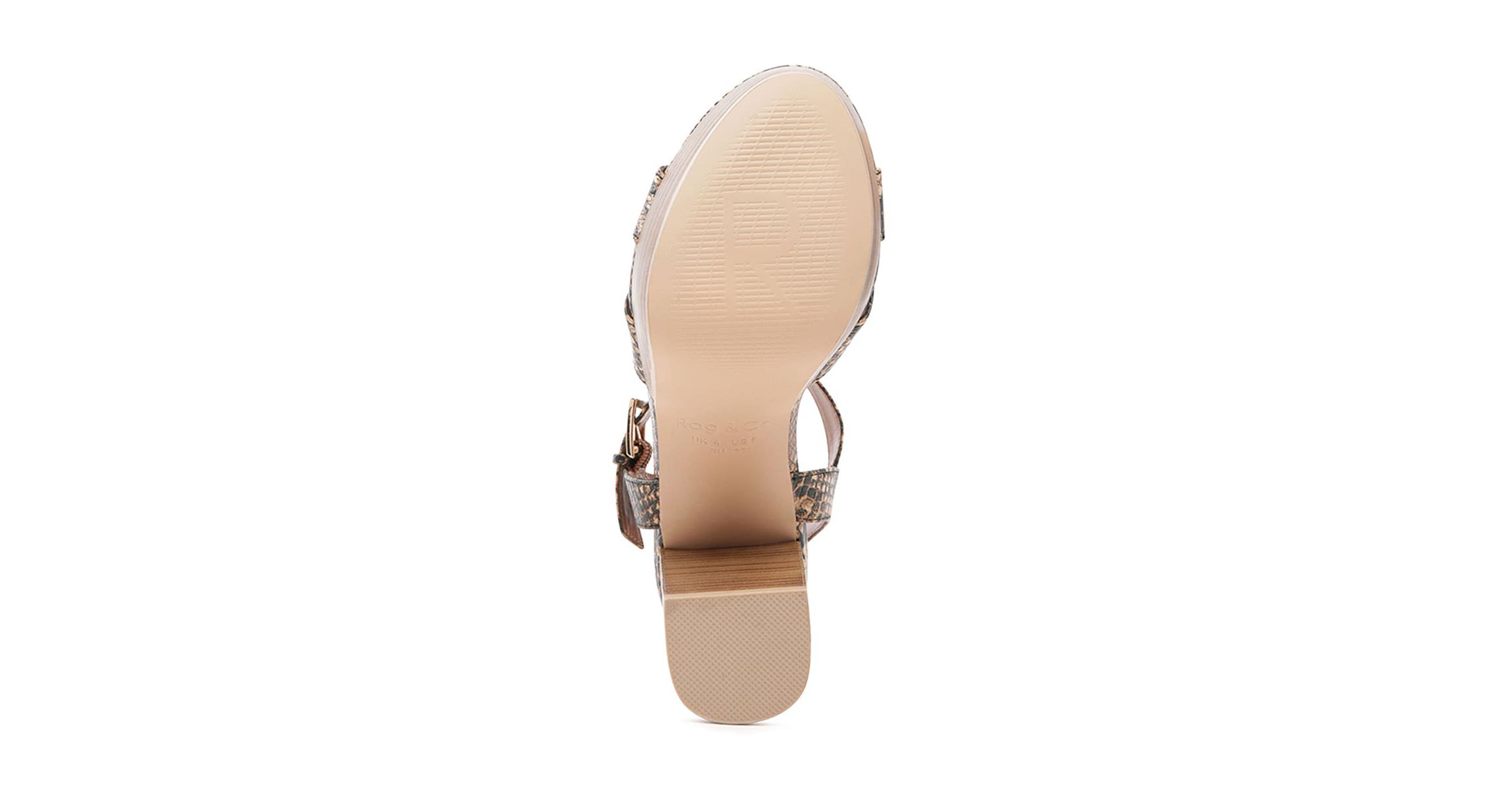 Chypre High Heeled Block Sandal