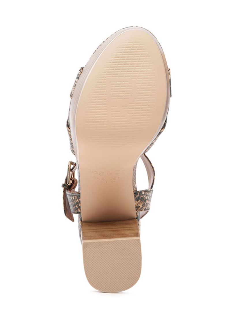 Chypre High Heeled Block Sandal