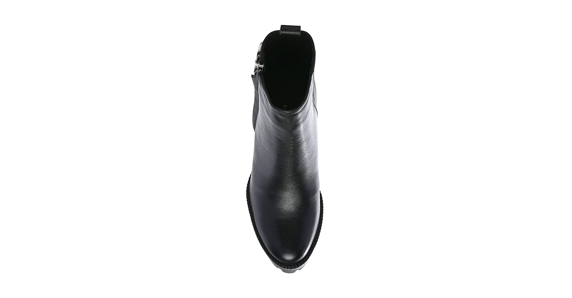 High Heeled Leather Ankle Boot