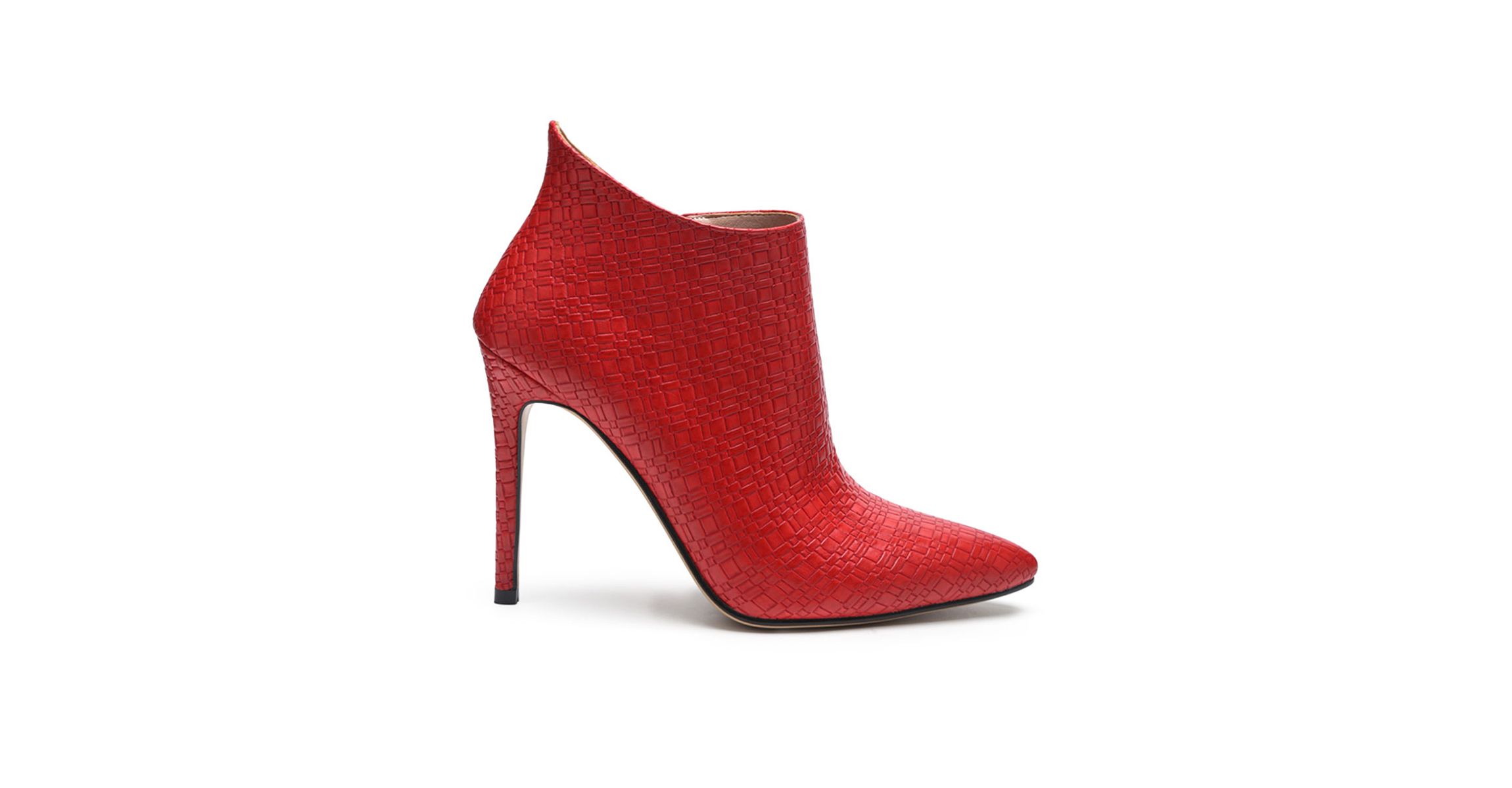Lolita Woven Texture Stiletto Boot
