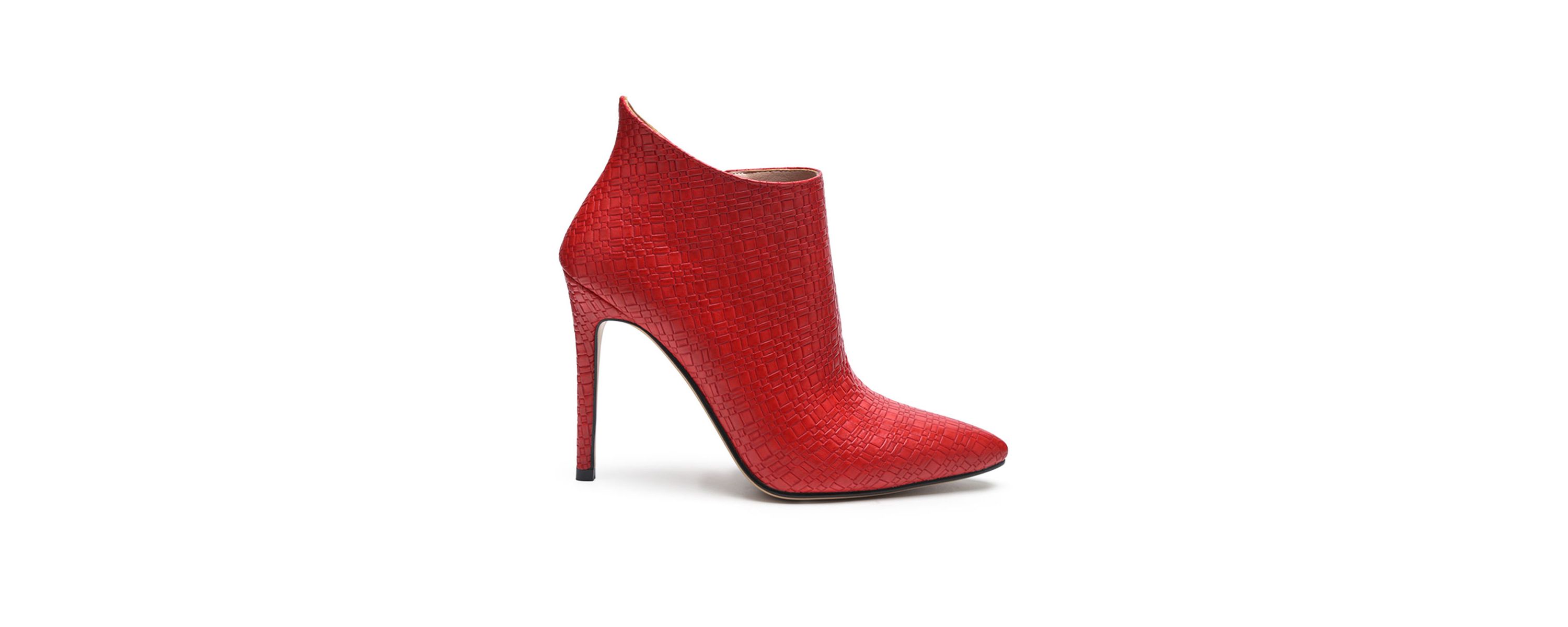 Lolita Woven Texture Stiletto Boot