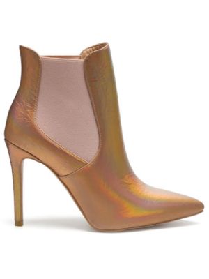 Rag&Co Women's Molina High Heeled Chelsea Boot, Gold, 5M