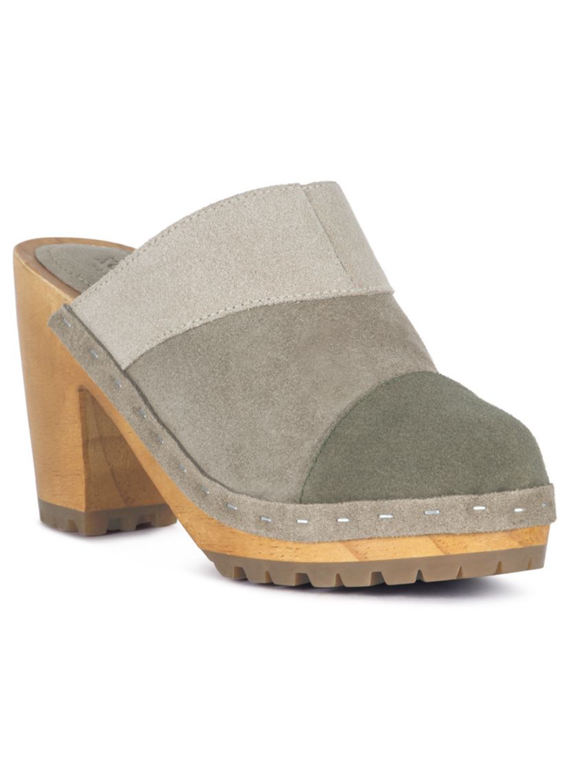 Ochroma Vintage Patchwork Suede Mule Clogs