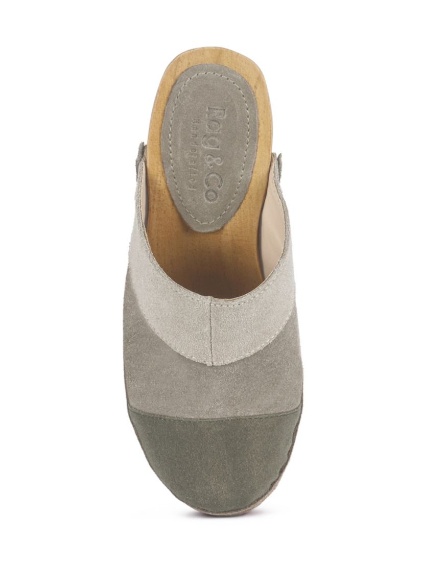 Ochroma Vintage Patchwork Suede Mule Clogs