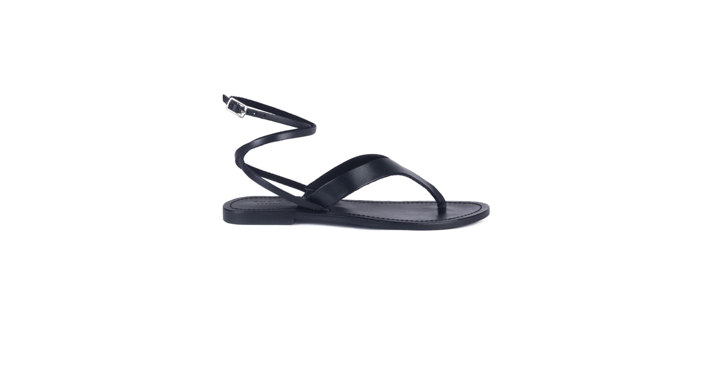 Wrap-Up Tie Around Flat Sandal