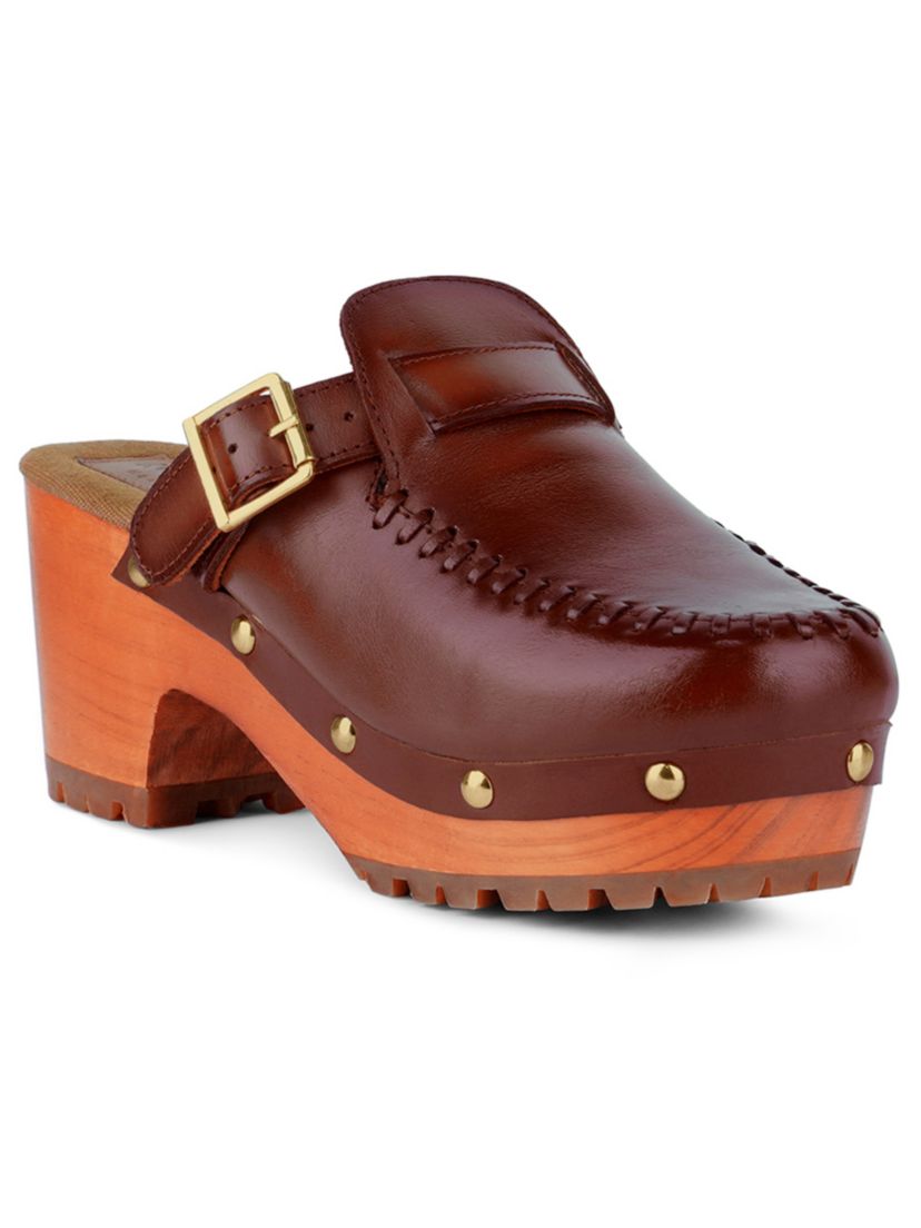Choctav Handcrafted Leather Clogs