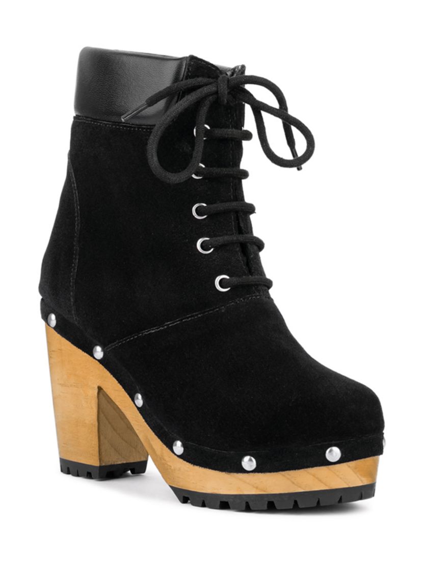 Maaya Handcrafted Collared Suede Boot