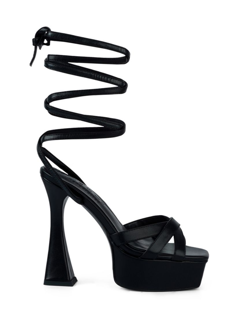 Splitsoul Lace Up High Platform Sandal