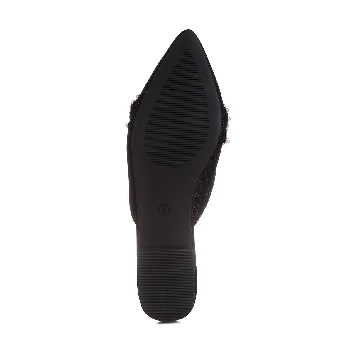 Geode Pearl Embellished Slip On Mules