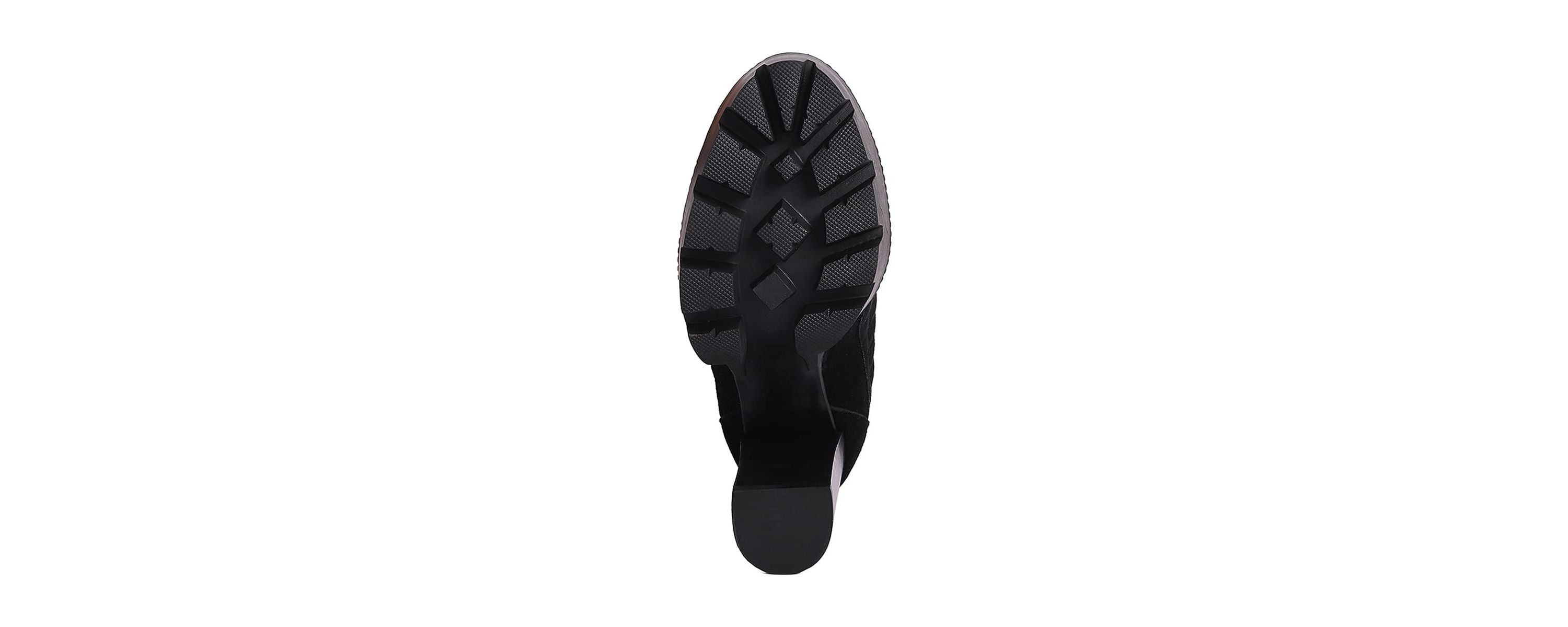 Yoko Fine Suede Quilted Ankle Boots