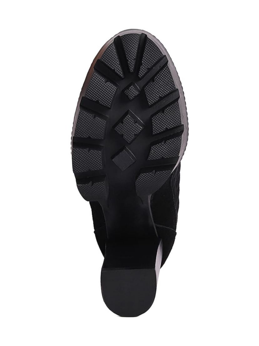 Yoko Fine Suede Quilted Ankle Boots