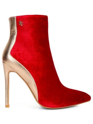Rag&Co Women's Slade Metallic Highlight High Heeled Ankle Boots, 8M