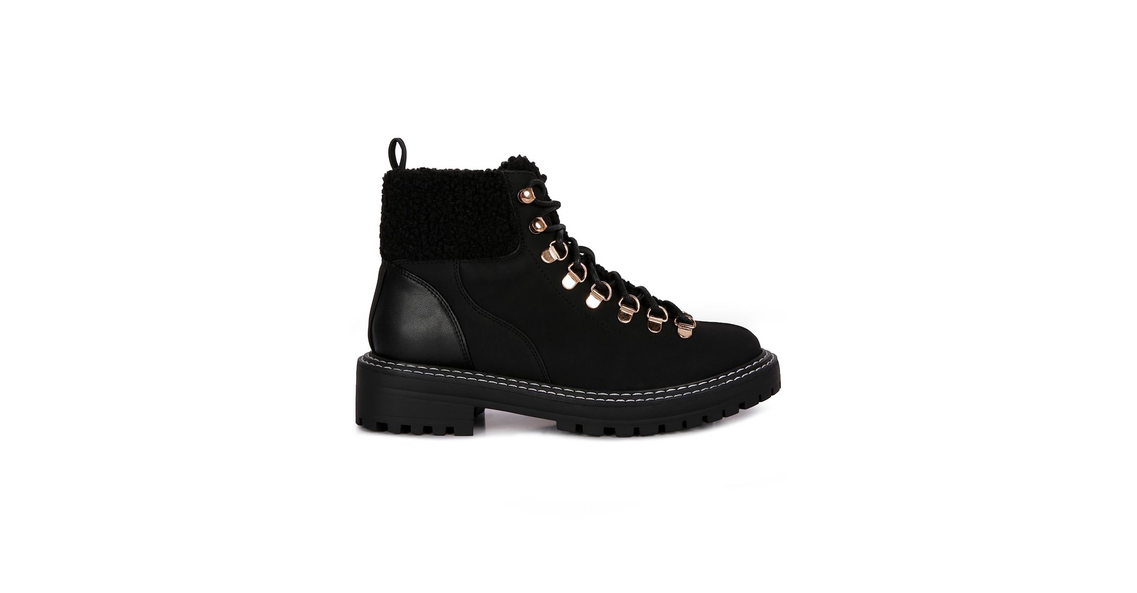 Gatlinburg Shearling Collar Ankle Boots