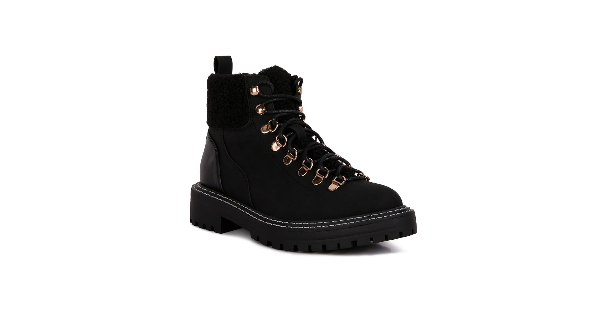 Gatlinburg Shearling Collar Ankle Boots