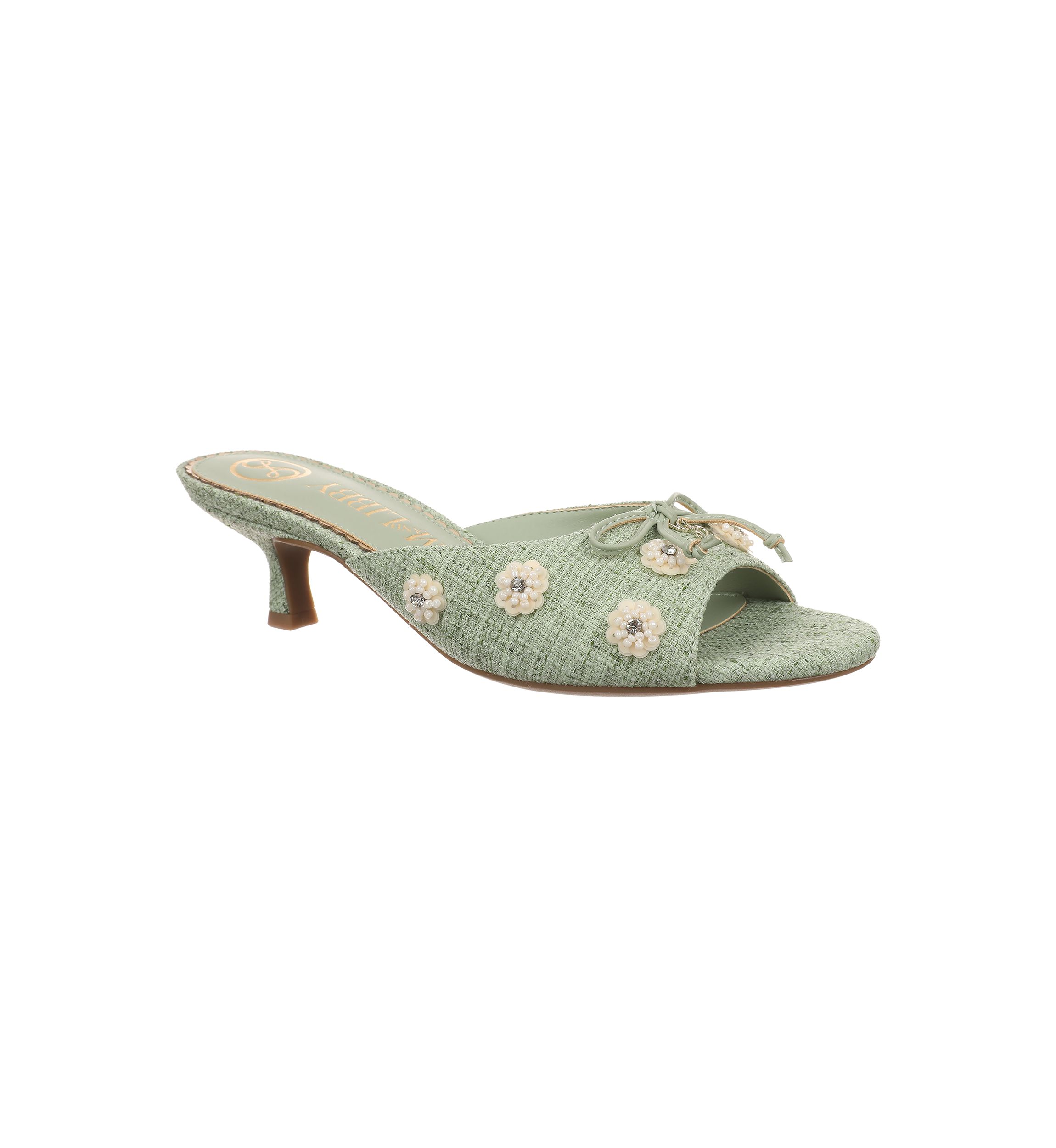 Ollie Fleur Kitten Heel Sandals