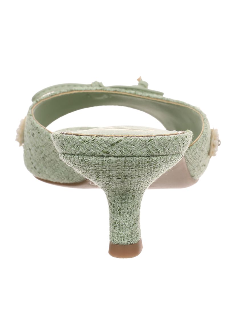 Ollie Fleur Kitten Heel Sandals