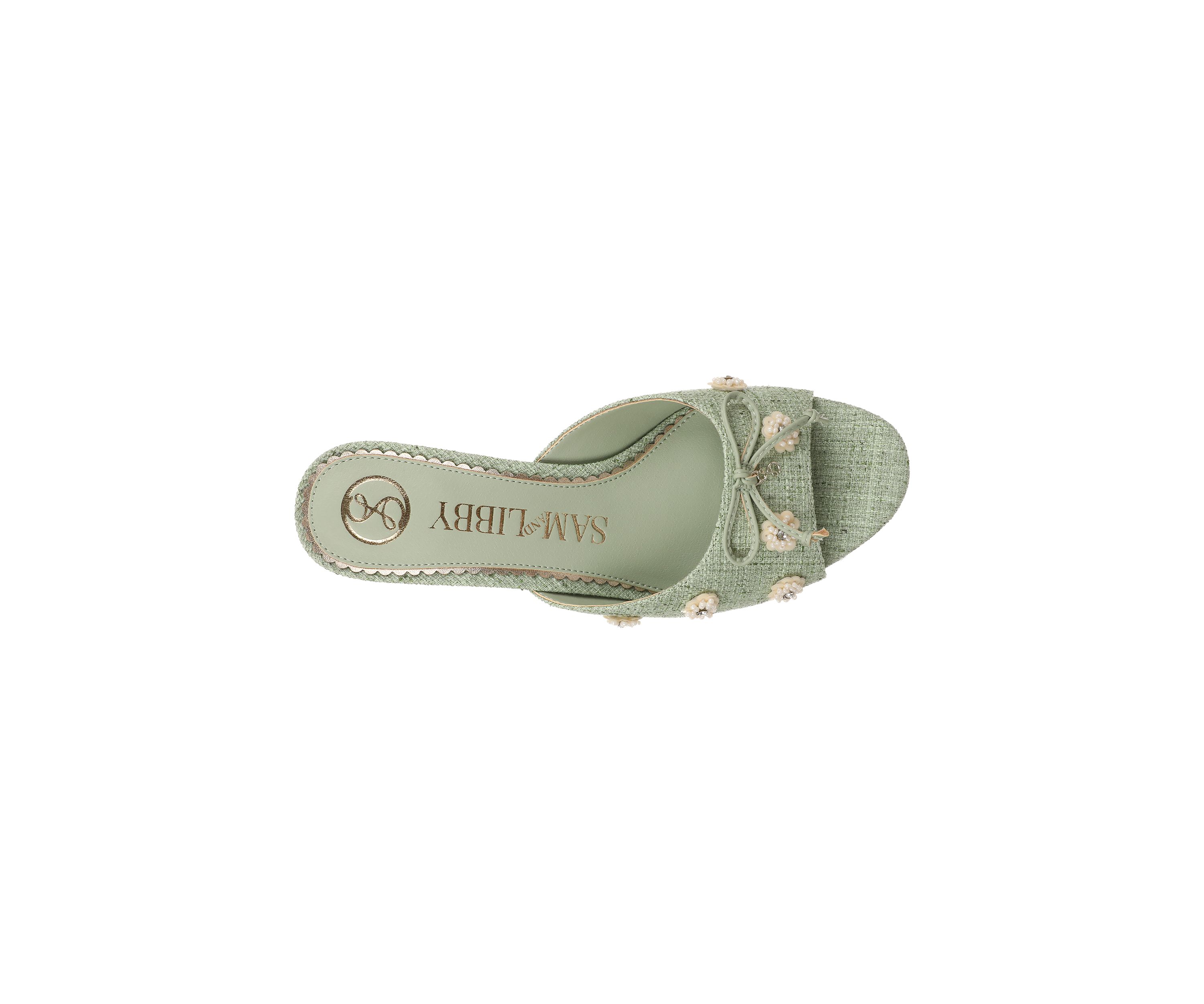 Ollie Fleur Kitten Heel Sandals