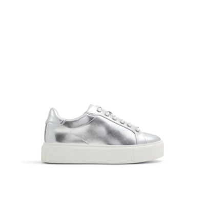 ALDO Women's Perlah Fashion Athletics, Silver, 9M