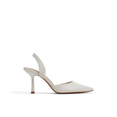 ALDO Women's Brusanti Two Piece Heeled Shoes, White, 11M