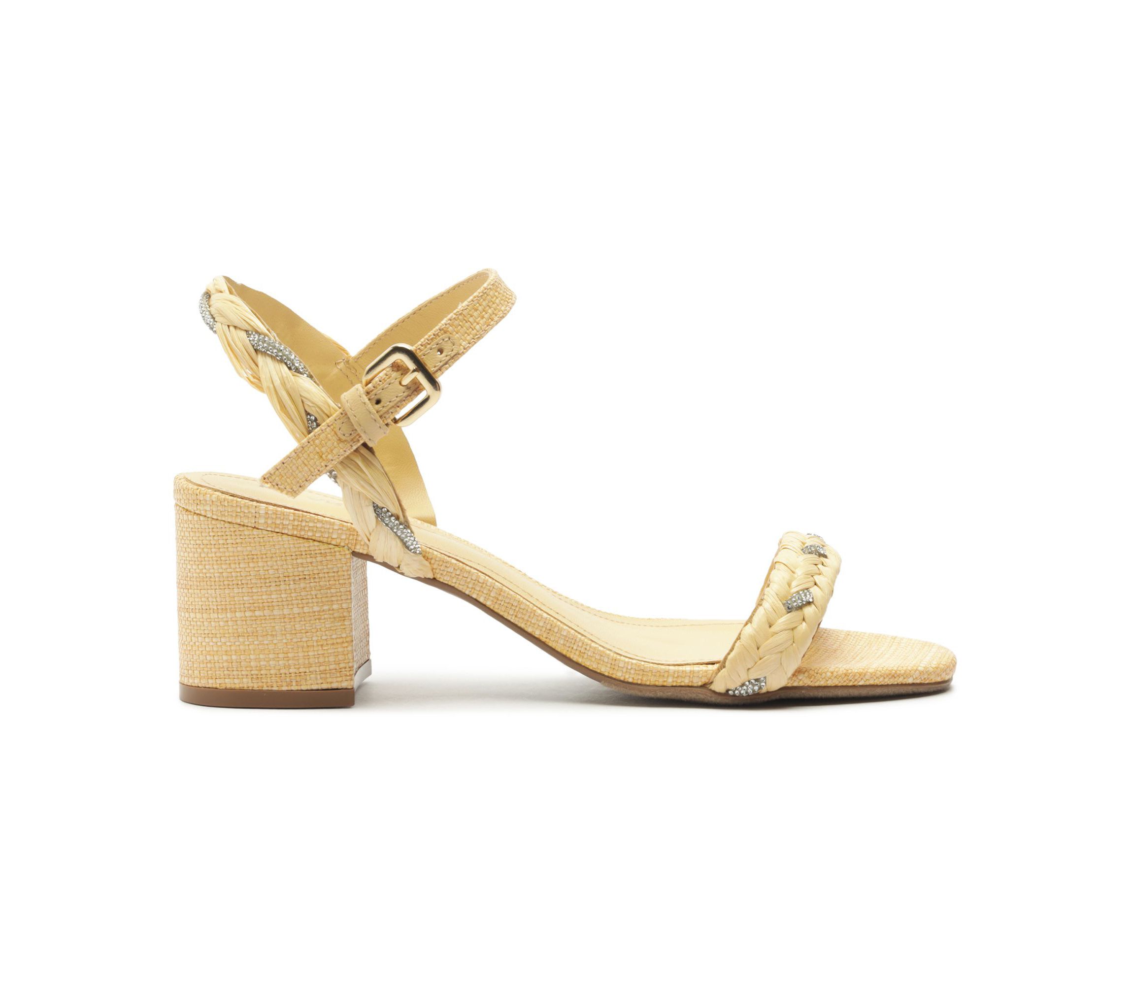 Womens Mila Mid Block Sandal