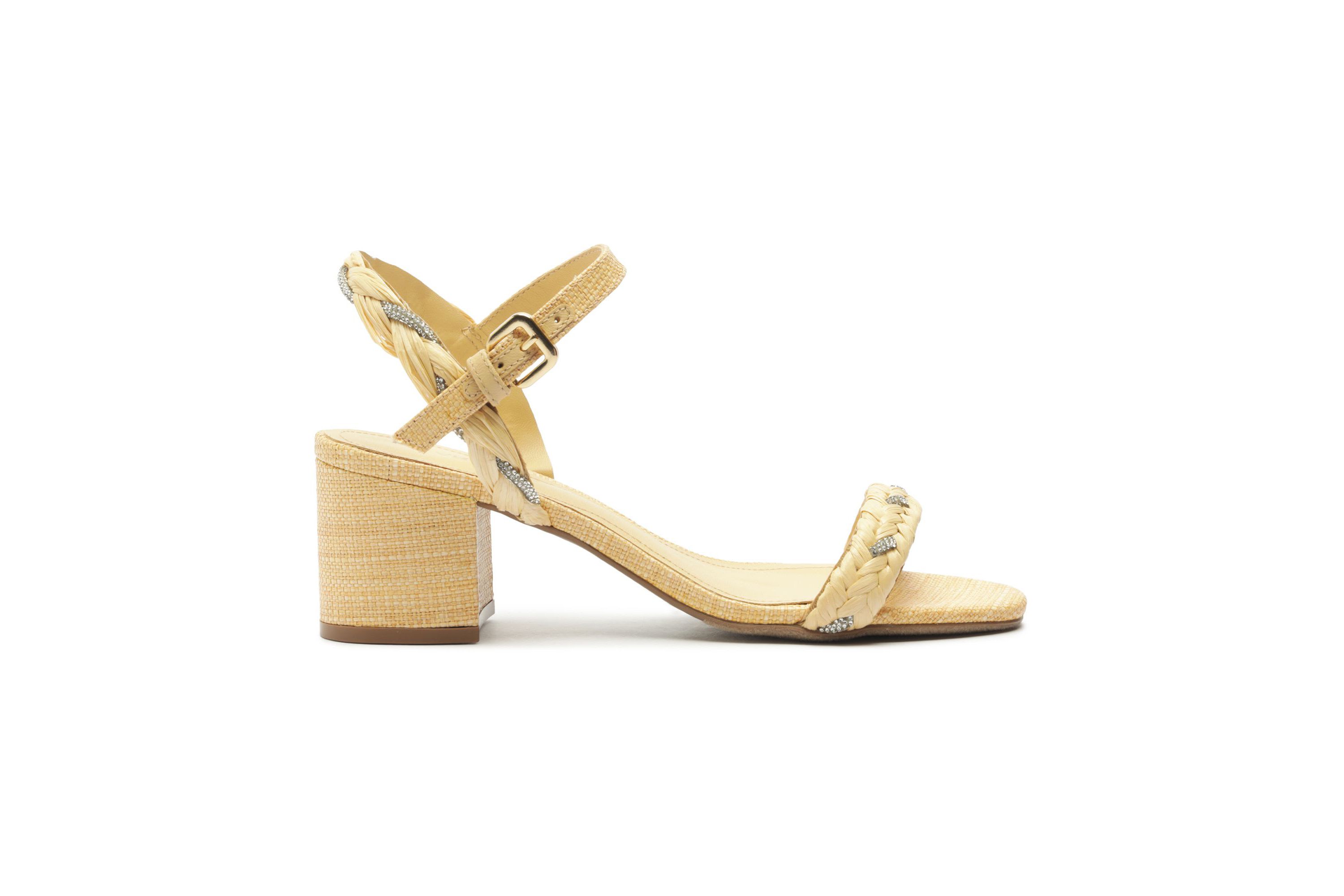 Womens Mila Mid Block Sandal
