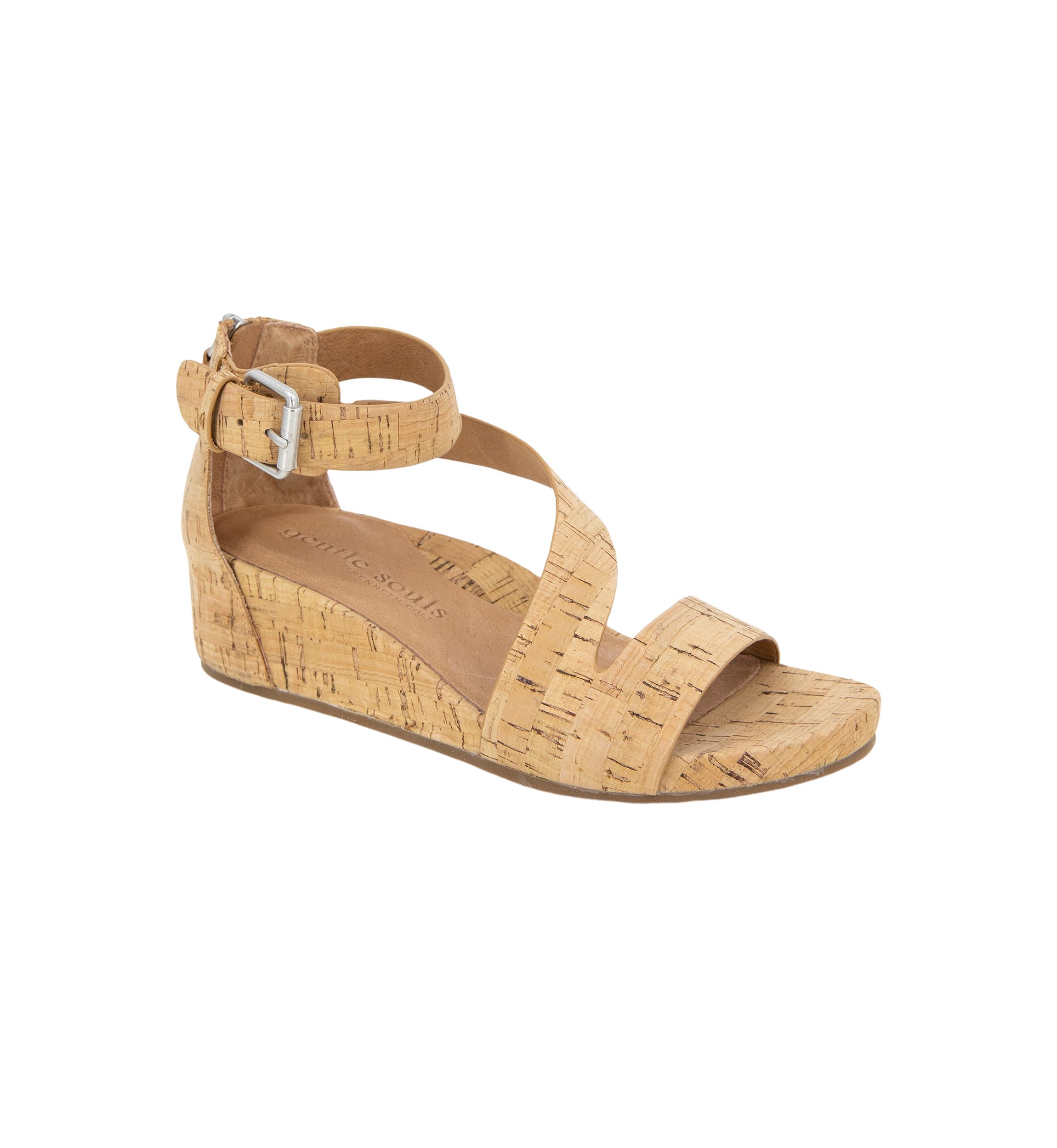 Gwen Wedge Cork Sandals