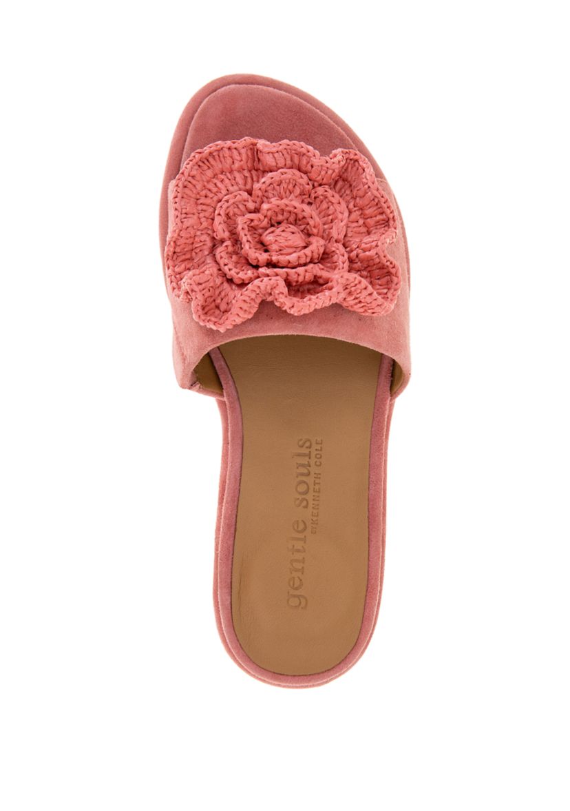 Lucy Slide Suede Sandals