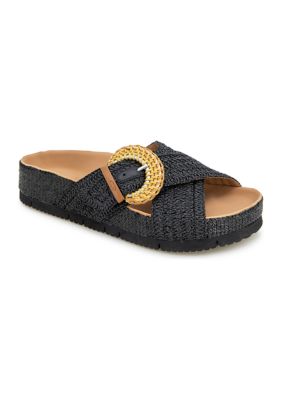 Gentle Souls by Kenneth Cole Women's Louisa Sandals, Black, 7M