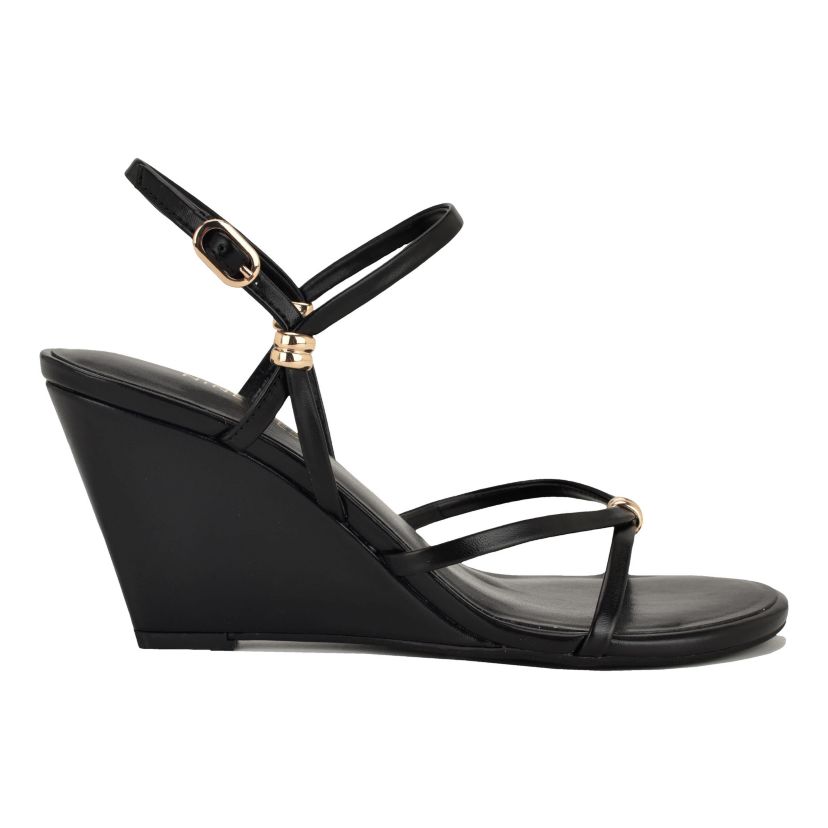 black dress wedges Journee Women's Danika DRESS Wedges, Black 7.5