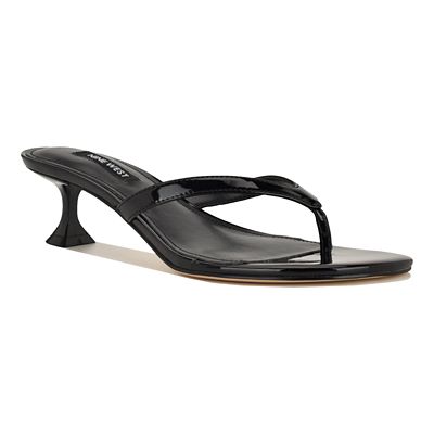 Nine West Women's Cruise Slip-on Kitten Heel Dress Sandals