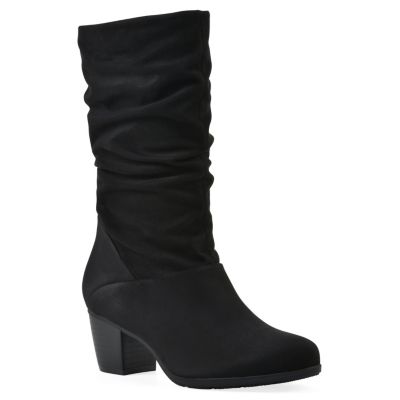 Cliffs by White Mountain Women's Angelie Mid Shaft Boot, Black, 7M