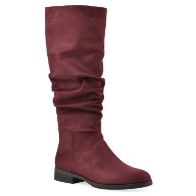 Cliffs by White Mountain Women's Barnes Tall Shaft Boot, Burgundy, 8.5M