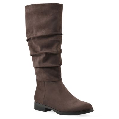 Cliffs by White Mountain Women's Barnes Tall Shaft Boot, Dark Brown, 8.5M