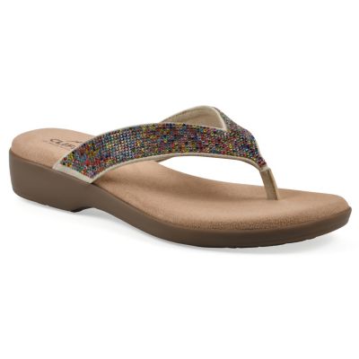 Cliffs by White Mountain Women's Becharm Thong Sandals, 11M