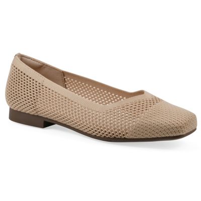 Cliffs by White Mountain Women's Beslee Fly Knit Ballet Flat, 8M