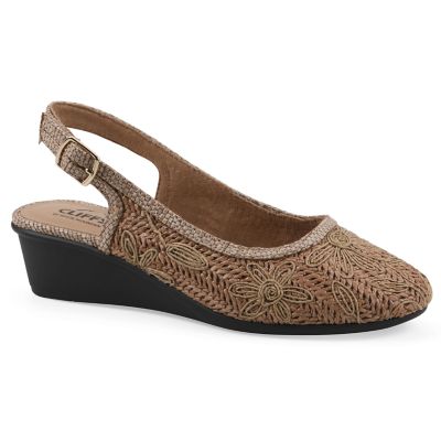 Cliffs by White Mountain Women's Boris Slingback Wedge - Wide Width, 10W