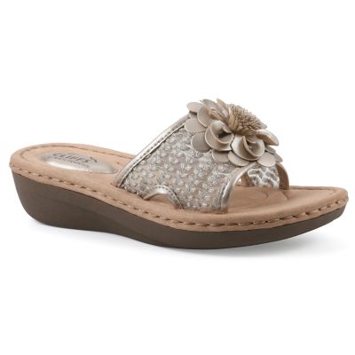 Cliffs by White Mountain Women's Chill 2 Wedge Slide Sandal, 11M