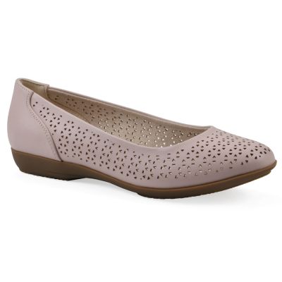 Cliffs by White Mountain Women's Cindy Ballet Flat - Wide Width, Pink, 11W