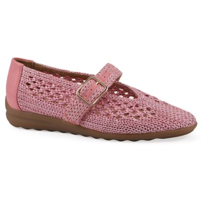 Cliffs by White Mountain Women's Cordette Mary-Jane Flat, Peach, 8.5M