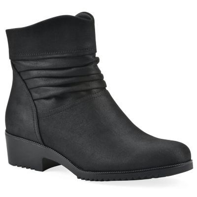 Cliffs by White Mountain Women's Durbon Ankle Boots - Wide Width, Black, 9.5W