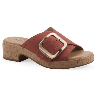 Cliffs by White Mountain Women's Filipa Block Heel Sandal, 9.5M