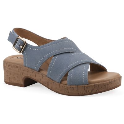 Cliffs by White Mountain Women's Finnlee Block Heel Sandal, 9.5M